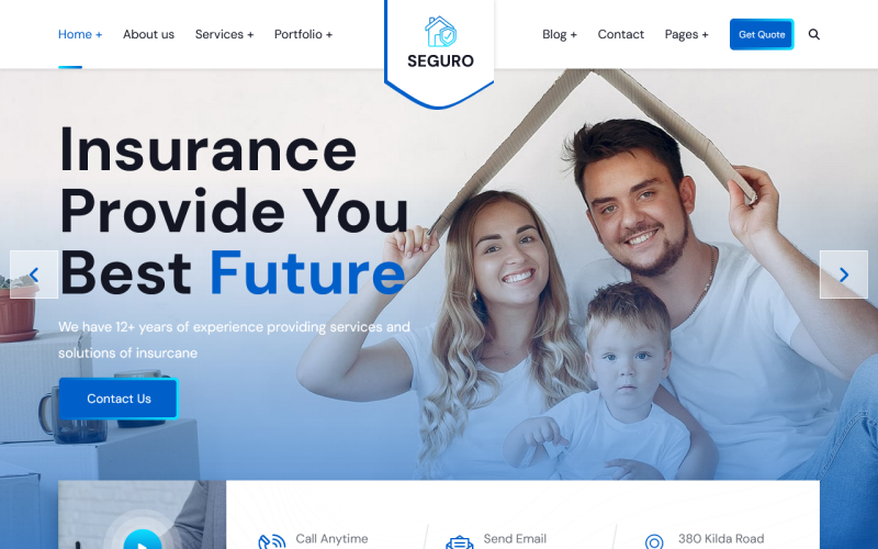 Seguro - Insurance and Finance Joomla Template