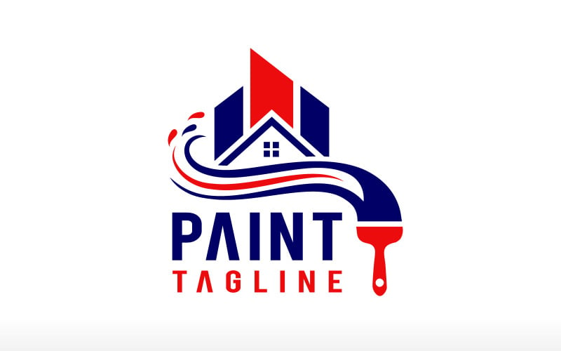 Painting logo house painting logo residential painting logo roofing business service construction