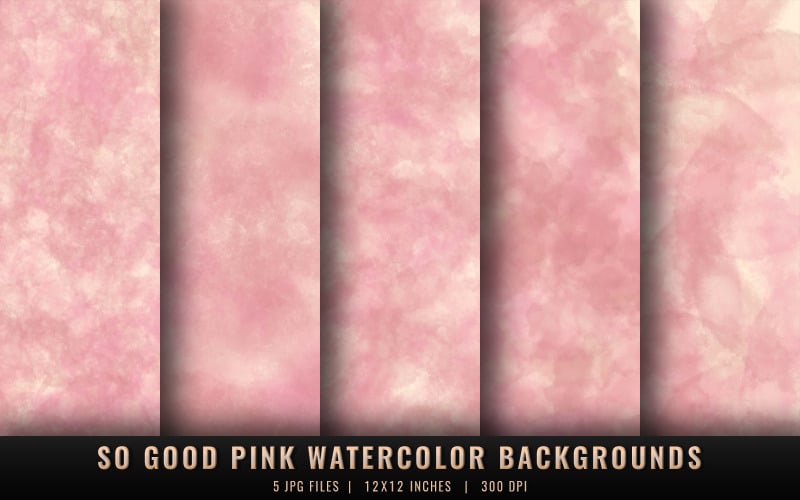 So Good Pink Watercolor Backgrounds