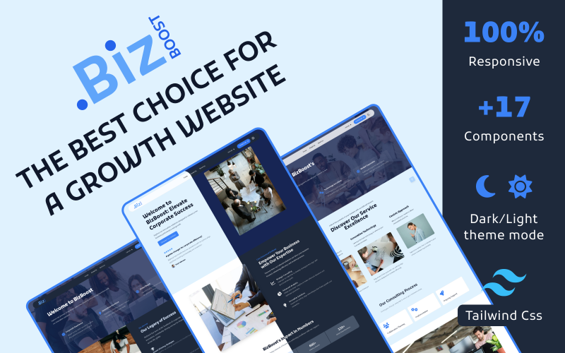 BizBoost - De beste keuze voor de ultieme sjabloon voor een website voor bedrijfsgroei