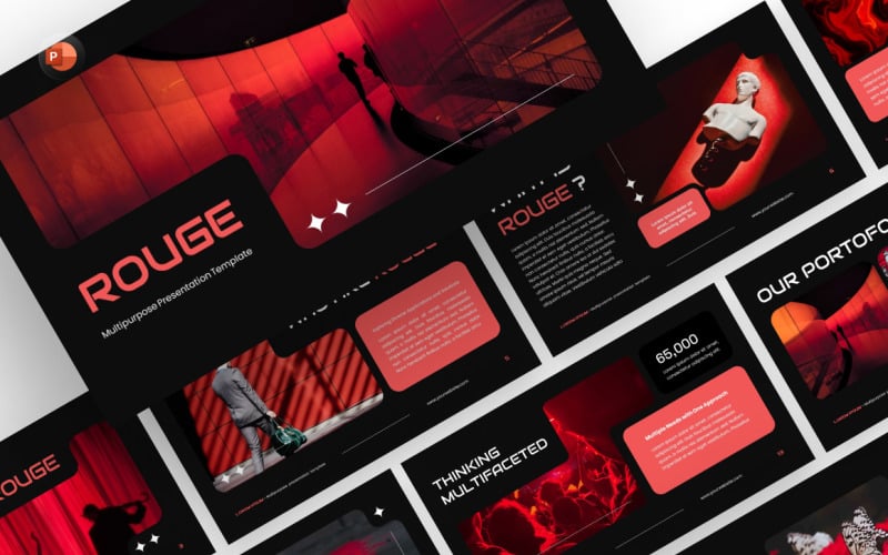 Rouge Multipurpose PowerPoint Template