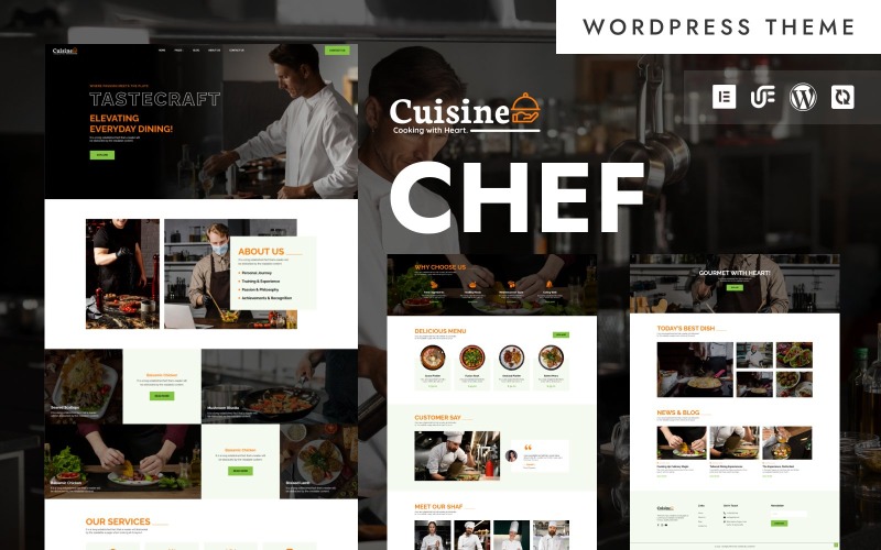 Cuisine - Personal Chef & Catering WordPress Elementor Theme