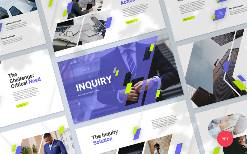 Inquiry - Case Study PowerPoint Template