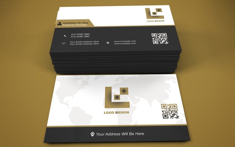 Multipurpose Business Card Template - E-card - Visiting Cards 787