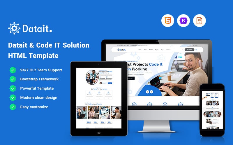 Datait - Code IT Solution Website Template