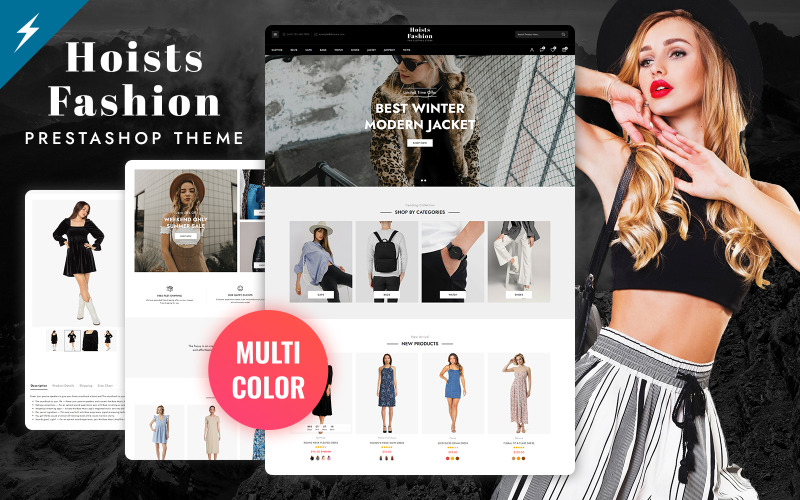 Hoists - Prestashop-thema voor mode- en kledingwinkels