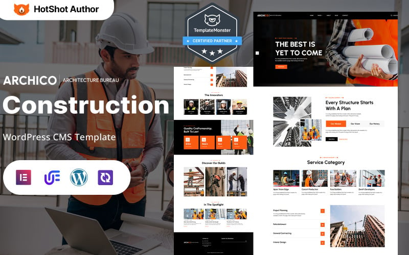Archico – WordPress-Elementor-Theme für Bau- und Bauunternehmen