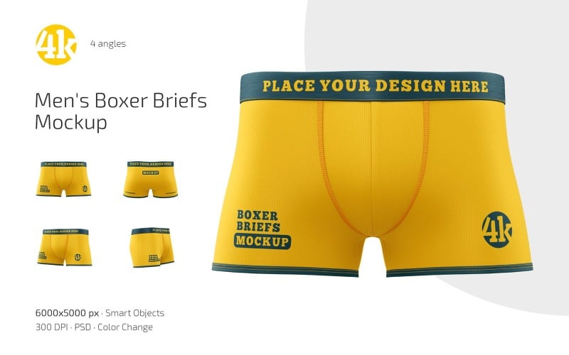 Men’s Boxer Briefs Mockup Set