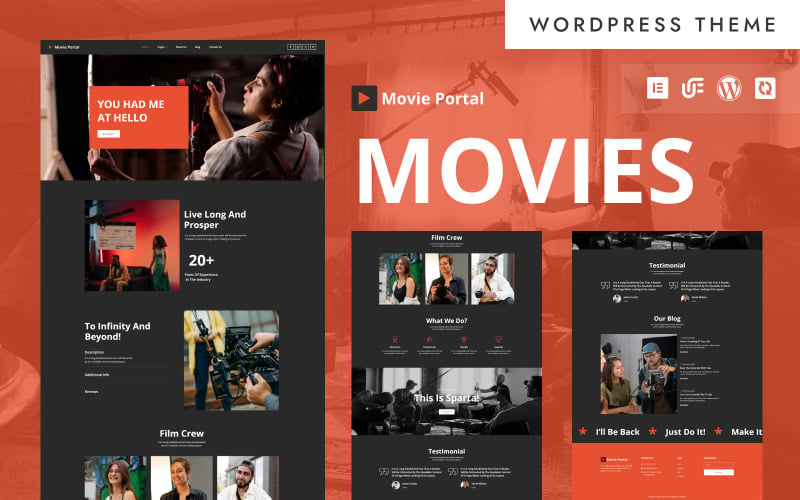 Movies Portal - Cinema & Movie Festival WordPress Elementor Theme