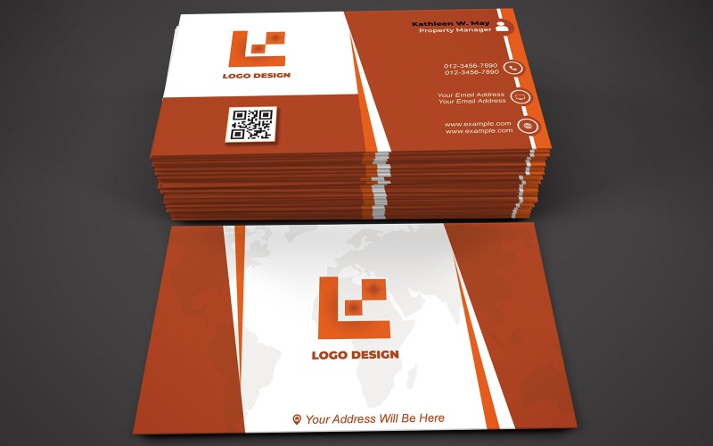 Multipurpose Business Card Template - E-card - Visiting Cards 800