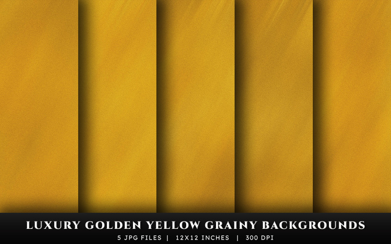 Luxury Golden Yellow Grainy Texture Backgrounds