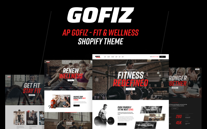 Ap GoFiz - Fit ve Sağlıklı Yaşam Shopify Teması