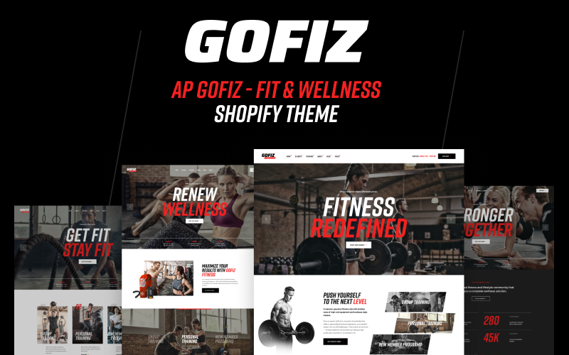 Ap GoFiz – Thème Shopify pour le fitness et le bien-être