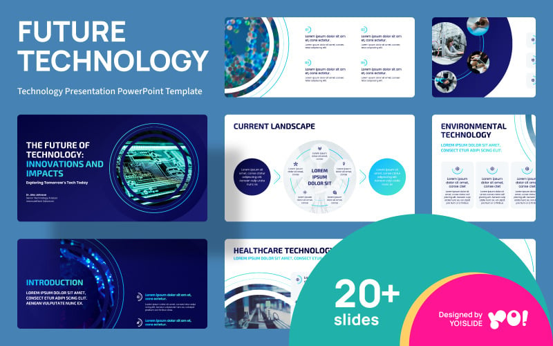 FUTURE TECH Technologie Presentatie PowerPoint Sjabloon