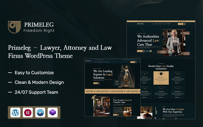 PrimeLeg – Avukat, Hukukçu ve Hukuk Büroları WordPress Teması