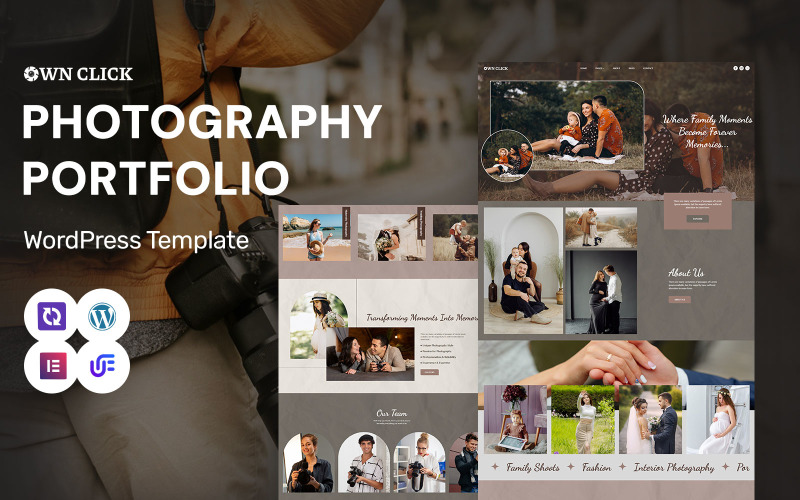 Eget klick - Fotoportfölj WordPress Elementor Theme