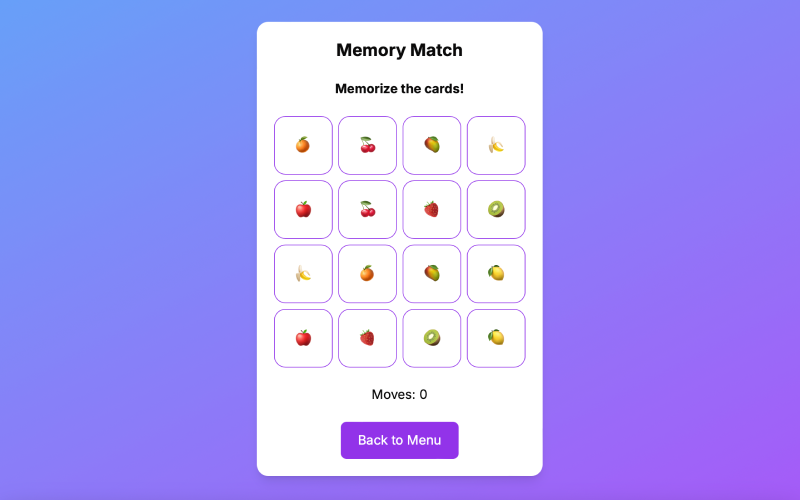 Juego de memoria: desafío cognitivo extendido y estimulación cerebral