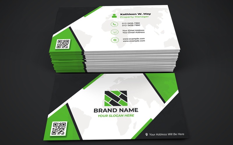 Multipurpose Business Card Template - E-card - Visiting Cards 810