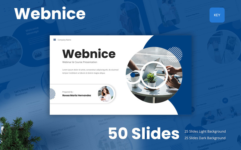 Webnice - Modello di presentazione per webinar e corsi