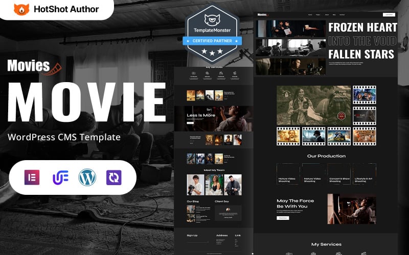 Film - Tema WordPress Elementor per studio cinematografico e cinematografico