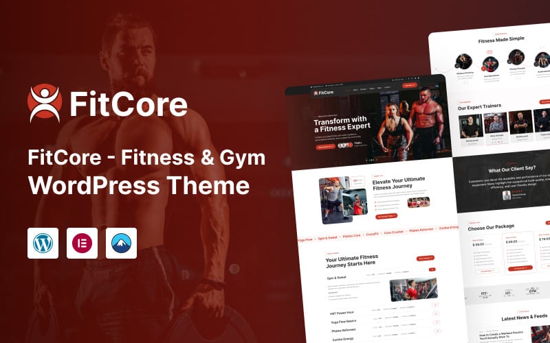 Fitcore – WordPress-Theme für Fitness und Fitnessstudio