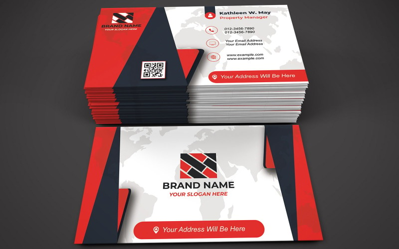 Multipurpose Business Card Template - E-card - Visiting Cards 816