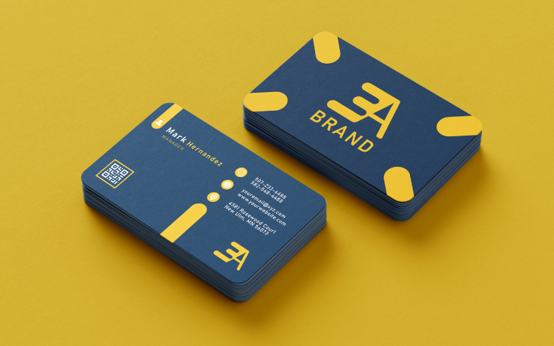 Professional Corporate Business Card – Modern & Elegant Design for Companies