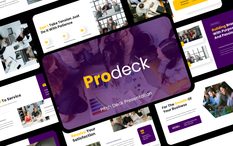 ProDeck - Apresentação de negócios do Pitch Deck