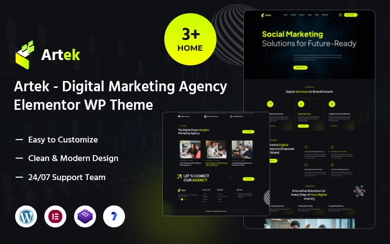 Artek – Digitaal Marketingbureau Elementor WordPress Thema