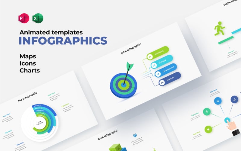 Infographics PowerPoint Solutions - Animated Editable Slides