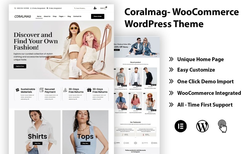 Coralmag – Motyw WordPress WooCommerce