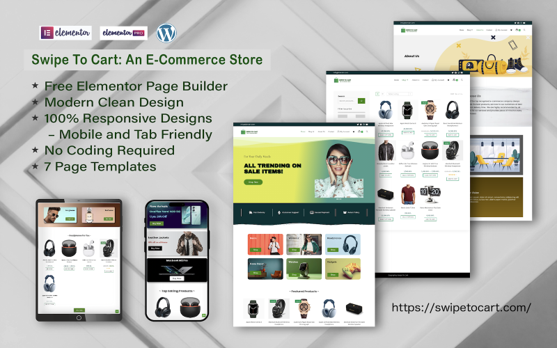 SWIPE TO CART: An E Commerce Multipurpose Theme