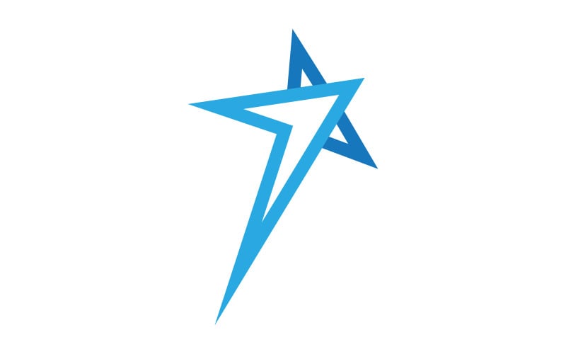 Star Logo Concept Blast speed Illustration v.4