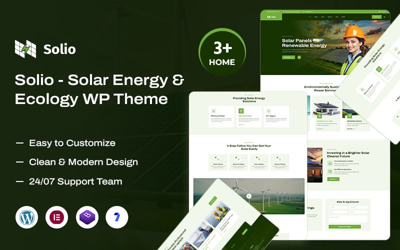 Solio – Güneş Enerjisi ve Ekoloji WordPress Teması