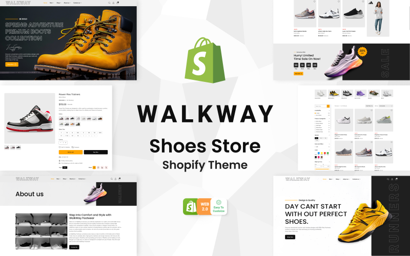 Walkway - Магазин обуви для обуви Shopify Тема