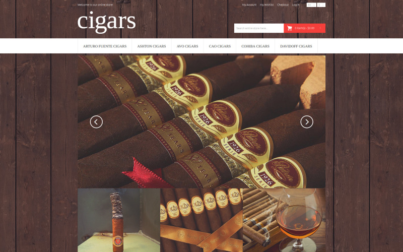 Cigar Flavor 线上购物 Theme