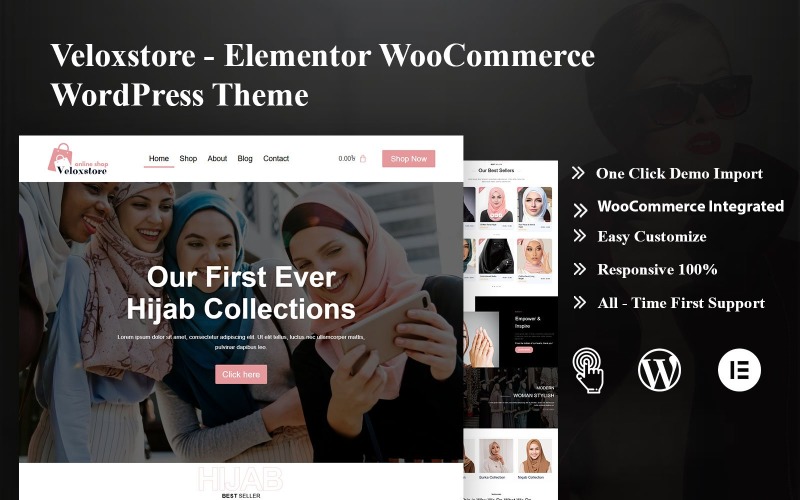 Veloxstore - Elementor WooCommerce WordPress-tema