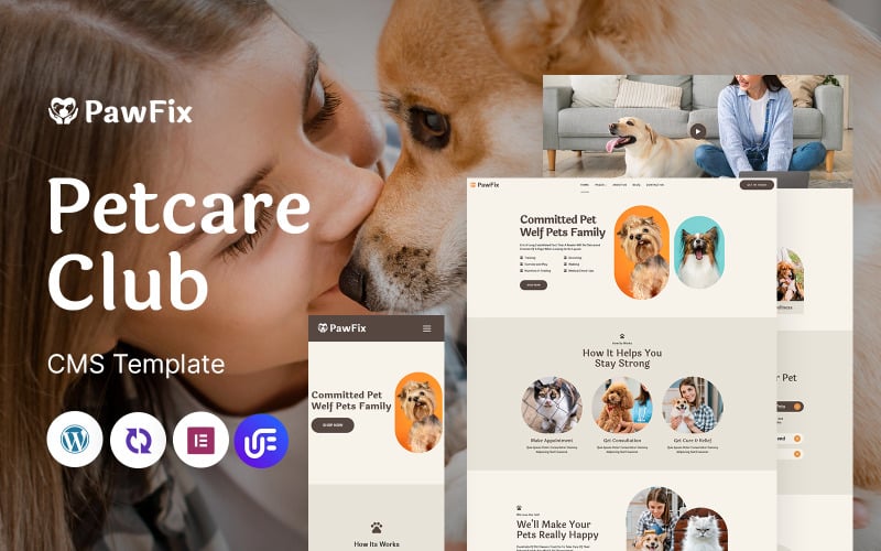 PawFix - Petcare Club Decor Multipurpose Responsive WordPress Theme