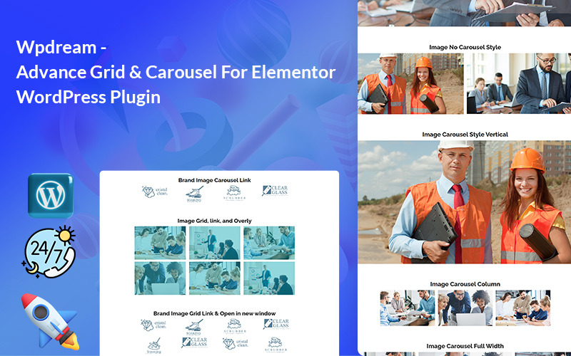 Wpdream - Geavanceerd raster en carrousel voor Elementor WordPress-plug-in