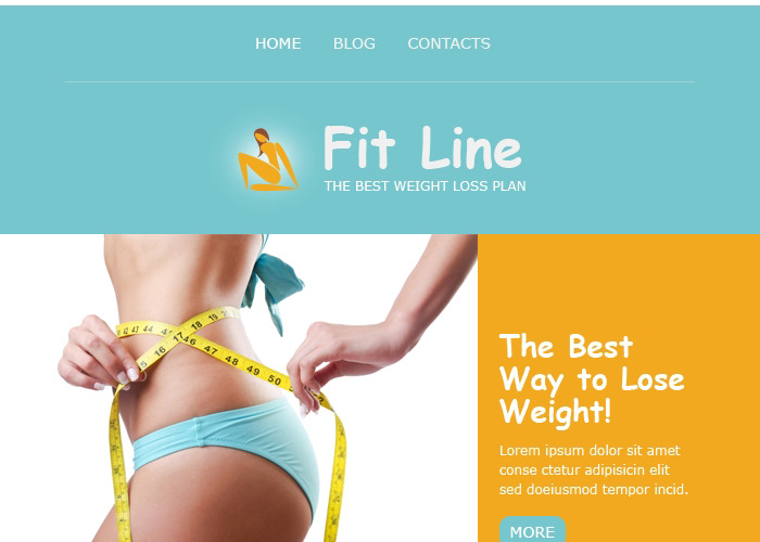 Fitness Responsive Nieuwsbrief Template