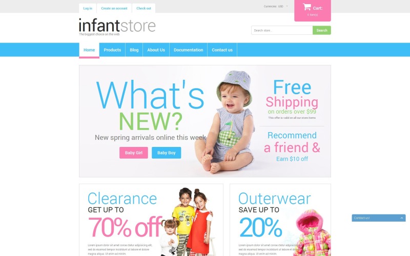 Shopify Theme ve stylu Dressing Kids