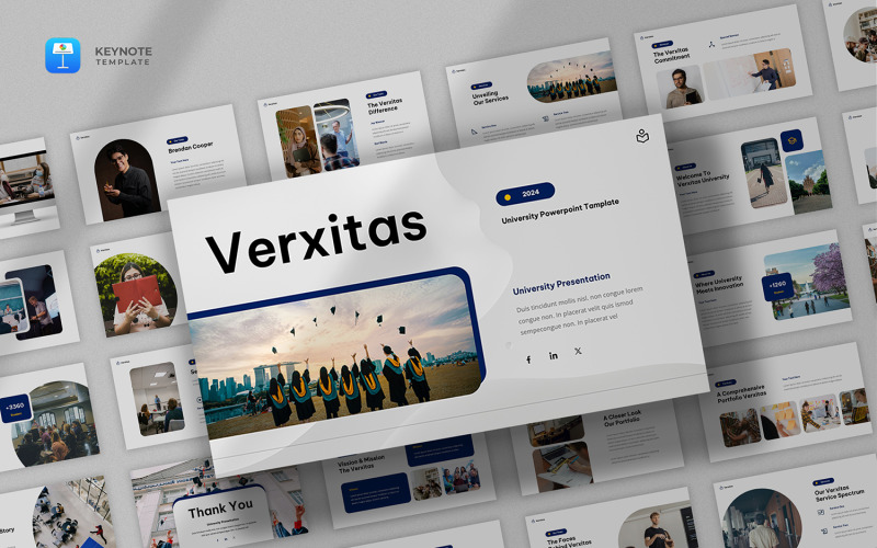 Verxitas - Шаблон основного доклада университета и образования