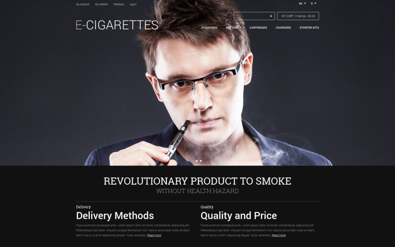 ECigarettes Store 线上购物 Theme