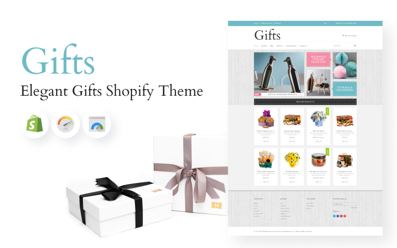 Шаблон електронної комерції Shopify Theme Elegant Gifts