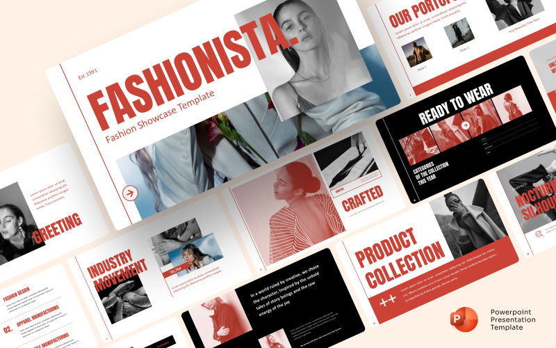 Szablon prezentacji PowerPoint Fashion Showcase