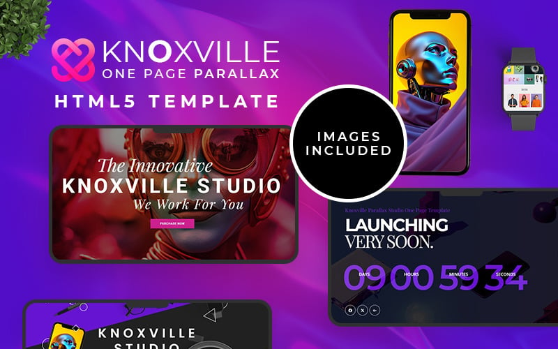 Knoxville Creative Agency HTML5 Template For Startups Business