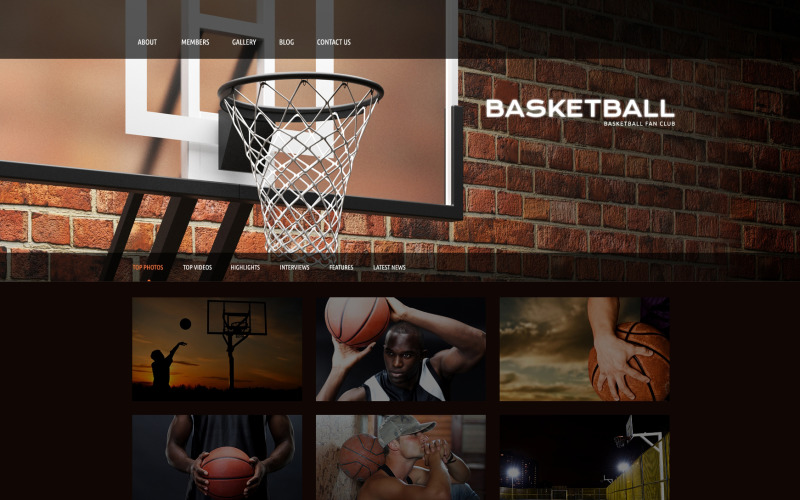 Basketresponsivt WordPress-tema