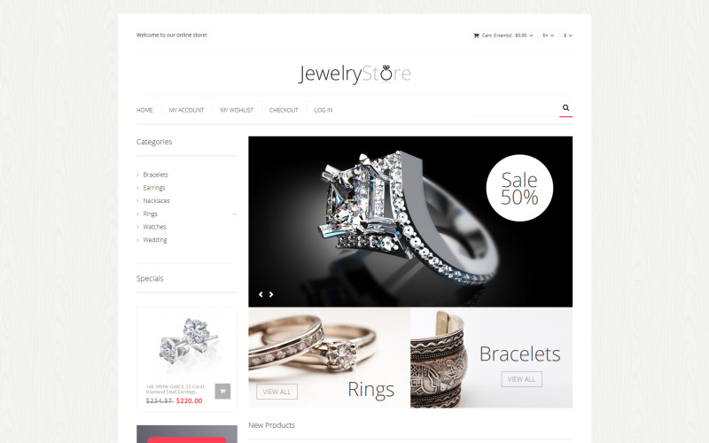 Fine Jewelry Magento-thema