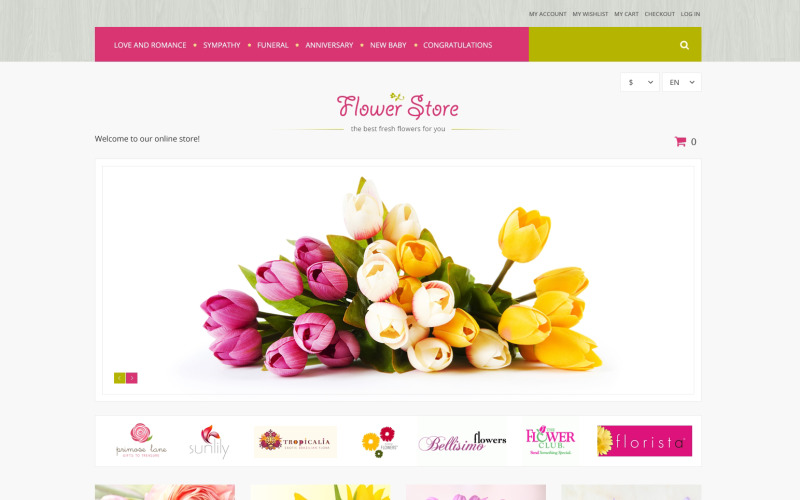 Florists Offerings 线上购物 Theme