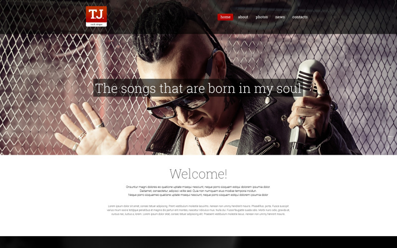 Muziek Fan Page Drupal Template